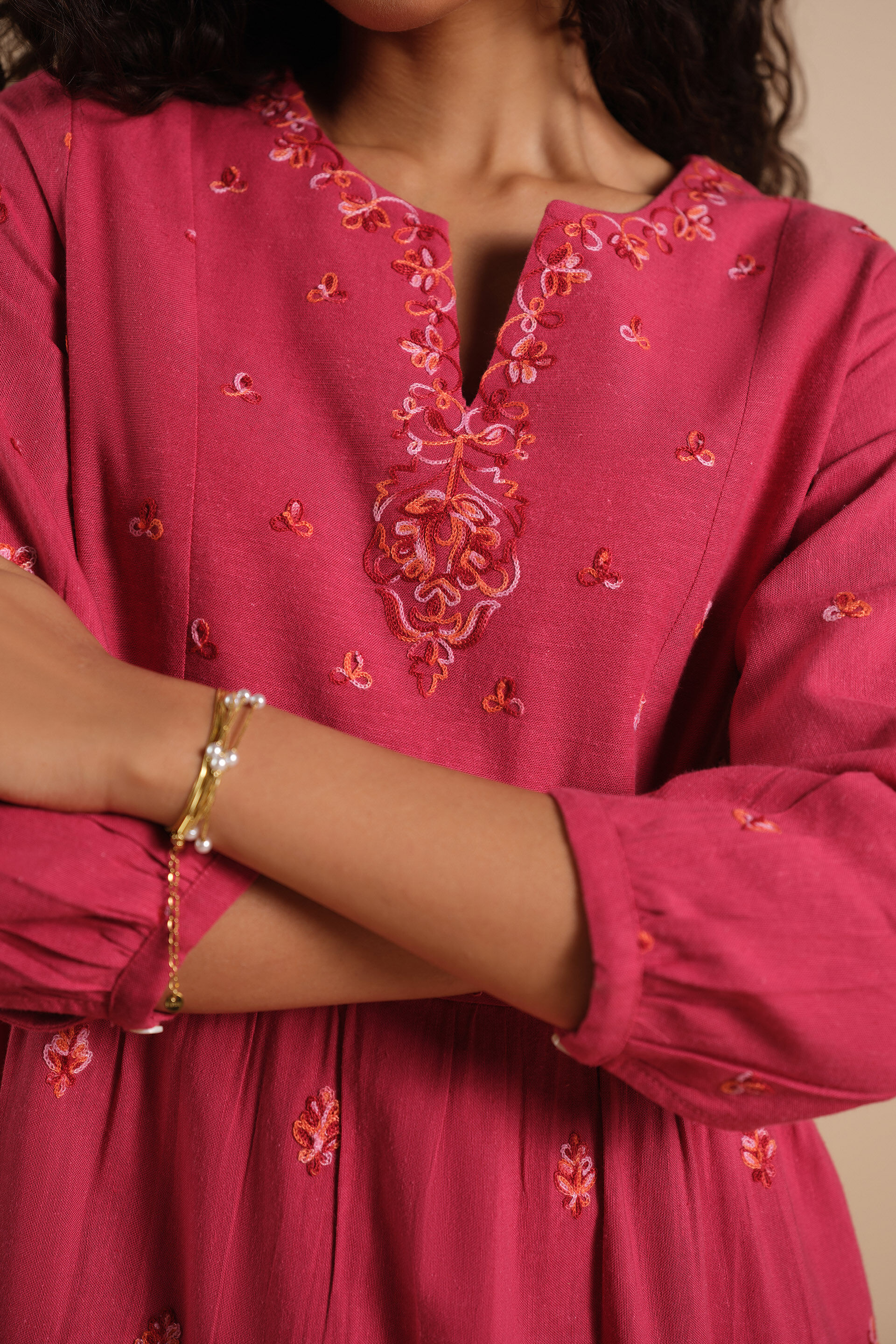 Laal Rose Dress, Red, image 3